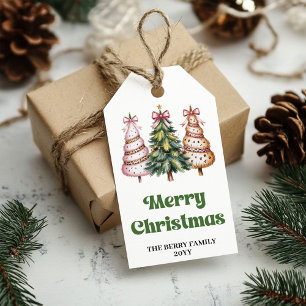 Stilvolle Leoparden-Weihnachts-Geschenkanhänger mi Geschenkanhänger