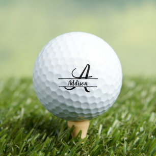 Stilvolle Letter-A-Monogramm mit personalisierbare Golfball
