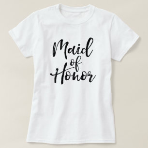 Stilvolle Lettering-Pinsel-Typografie   Maid of Ho T-Shirt