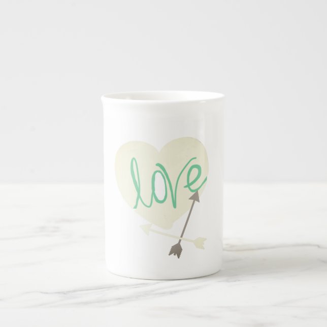 Stilvolle Liebe Heart Arrows Kaffee Tee Tasse Cup (Vorderseite)