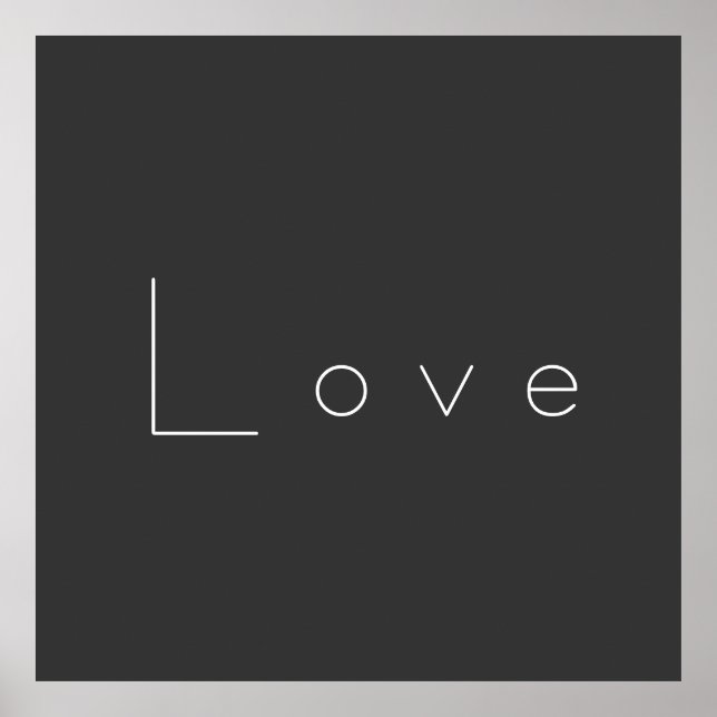 Stilvolle Liebe-Hochzeit in Grau Poster (Vorne)