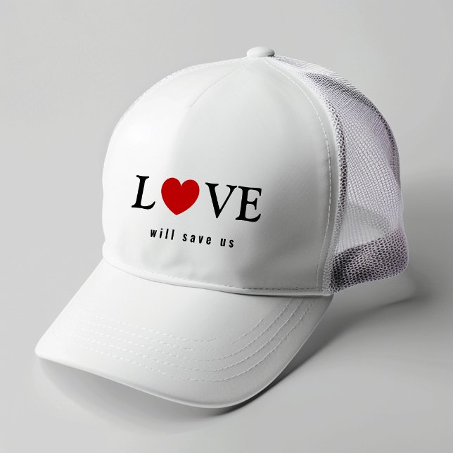 Stilvolle Liebe Rette uns Truckerkappe (Stylish Love Will Save Us Trucker Hat)