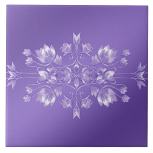Stilvolle Lila Keramik Fliese