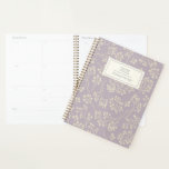 Stilvolle Lilac Floral Pattern Modernes Personalis Planer<br><div class="desc">Stilvolle Lilac Floral Pattern Moderner Personalisierter Planer</div>