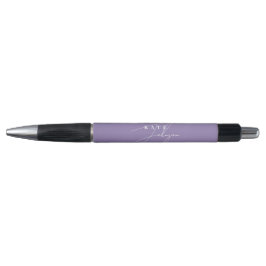 Stilvolle Lilac Lila Signature Script Monogram Kugelschreiber