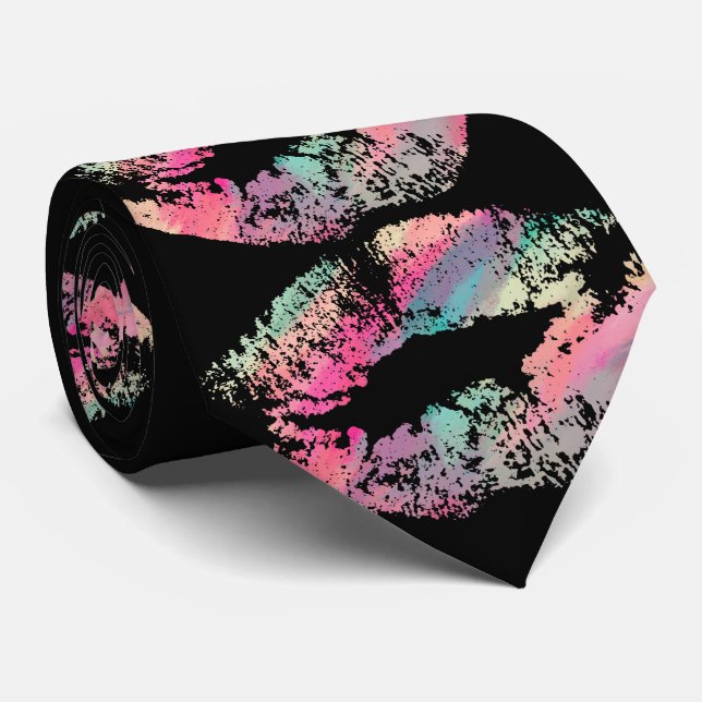 Stilvolle Lips #16 Krawatte (Gerollt)