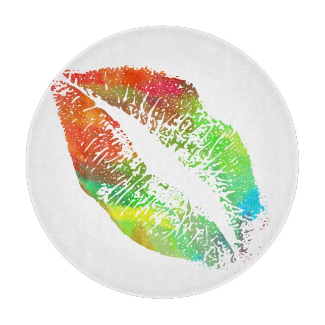 Stilvolle Lips #2 Schneidebrett (Vorderseite)