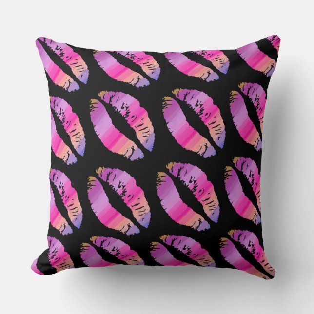 Stilvolle Lips #30 Kissen (Vorderseite)