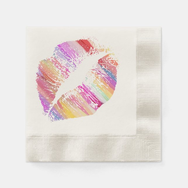 Stilvolle Lips #8 Serviette (Vorderseite)