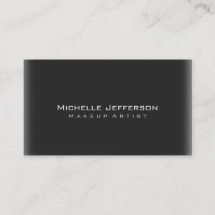 Stilvolle Makeup Artist Gray Business Card Visitenkarte