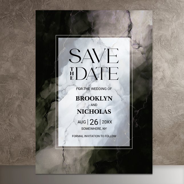 Stilvolle MarmorWedding Save the Date (Von Creator hochgeladen)
