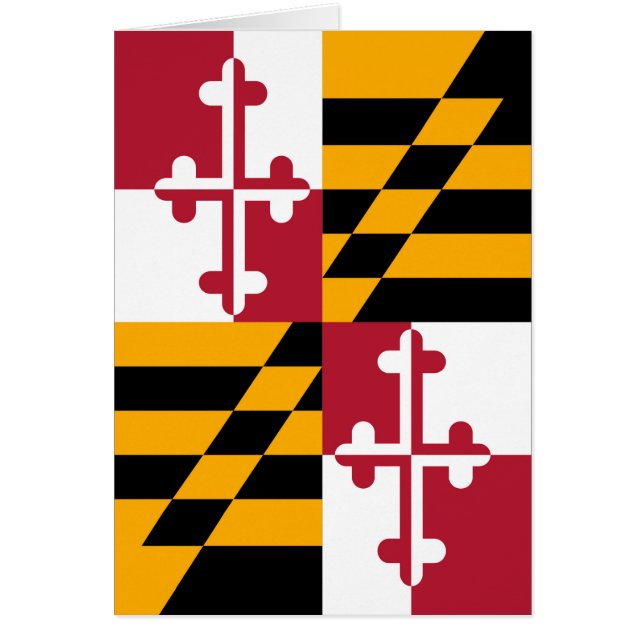 Stilvolle Maryland State Flag Dekoration (Vorne)