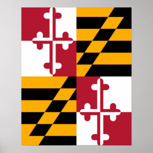 Stilvolle Maryland State Flag Dekoration
