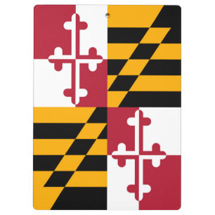 Stilvolle Maryland State Flag Dekoration Klemmbrett