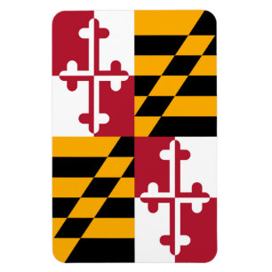 Stilvolle Maryland State Flag Dekoration Magnet