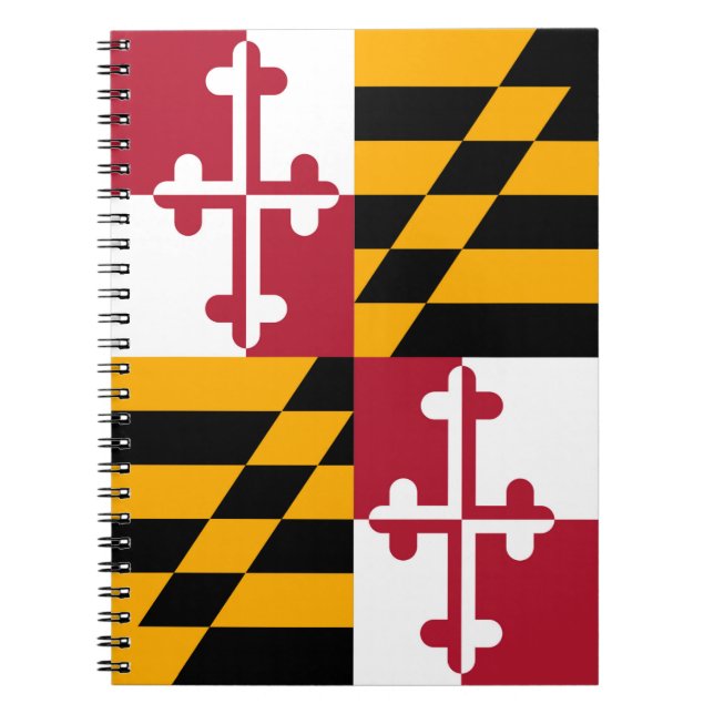 Stilvolle Maryland State Flag Dekoration Notizblock (Vorderseite)