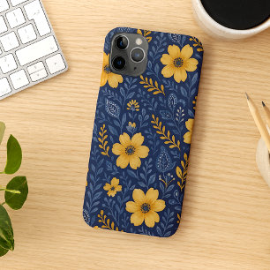 Stilvolle, mediterrane Blumenmuster Case-Mate iPhone Hülle