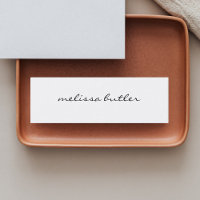 Stilvolle Minimal Girly Calligraphy White