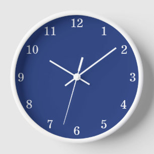 Stilvolle Minimalistische dunkelblaue Wall-Uhr Uhr