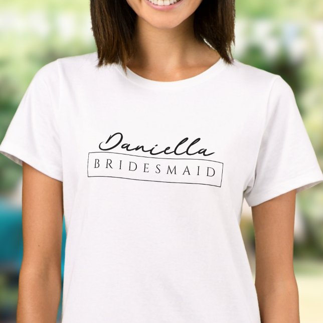 Stilvolle Minimalistische Junggeselinnen-Abschied- T-Shirt (Von Creator hochgeladen)