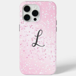 Stilvolle Mit Monogramm Bezeichnung Rosa Glitzer Case-Mate iPhone Hülle