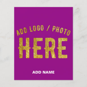 STILVOLLE MODERNE ANPASSBARE LILA BESTÄTIGTE MARKE FLYER