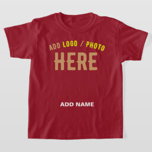 STILVOLLE MODERNE ANPASSBARE MAROON VERIFIZIERTE M T-Shirt