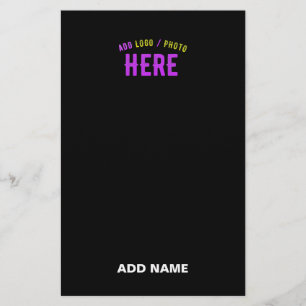 STILVOLLE MODERNE ANPASSBARE SCHWARZE VERIFIZIERTE BRIEFPAPIER