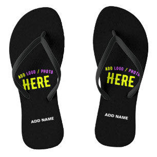 STILVOLLE MODERNE ANPASSBARE SCHWARZE VERIFIZIERTE FLIP FLOPS