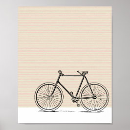 Stilvolle Moderne Bike Bicycle Line Zeichn Poster