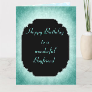 Stilvolle moderne blaue Happy Birthday Freund Karte