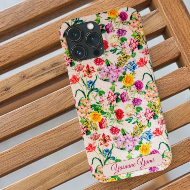 Stilvolle, moderne Blume Feminine Girly Case-Mate iPhone Hülle (Von Creator hochgeladen)