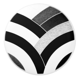 stilvolle moderne Chevrons Keramikknauf
