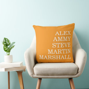 STILVOLLE MODERNE ELEGANTE INDIVIDUELLE NAME ORANG KISSEN