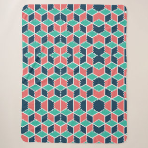 Stilvolle, moderne geometrische Farbkugel Sherpadecke