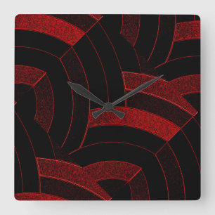 stilvolle moderne hoch entwickelte Sparren Quadratische Wanduhr