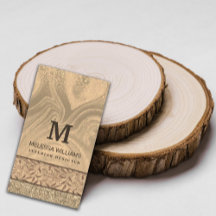 Stilvolle moderne Holzkunstpapierkarte