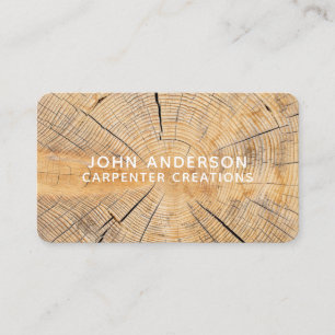 Stilvolle, moderne Holzschnitzerei-Card Visitenkarte