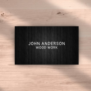 Stilvolle, moderne Holzschnitzerei-Card Visitenkarte