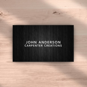 Stilvolle, moderne Holzschnitzerei-Card Visitenkarte