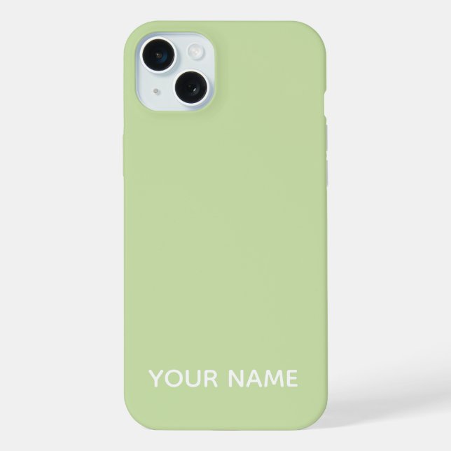 STILVOLLE MODERNE INDIVIDUELL ANGEPASSTE SAGE-FARB iPhone HÜLLE (Rückseite)
