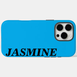 STILVOLLE MODERNE INDIVIDUELLE FESTE HIMMELBLAUE F iPhone 16 PRO MAX HÜLLE
