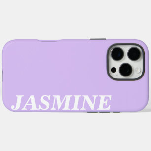 STILVOLLE MODERNE INDIVIDUELLE FESTE LAVENDEL FARB iPhone 16 PRO MAX HÜLLE