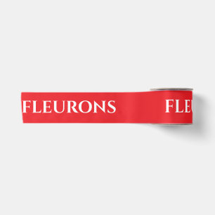 STILVOLLE MODERNE INDIVIDUELLE LOGOS MINIMALES ROT SATINBAND