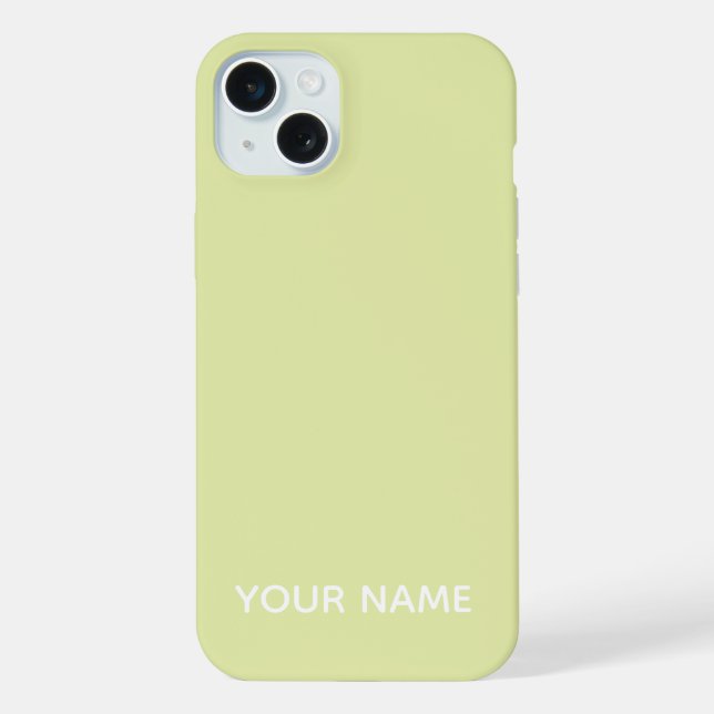 STILVOLLE MODERNE INDIVIDUELLE NAME CREMEFARBEN  iPhone HÜLLE (Rückseite)
