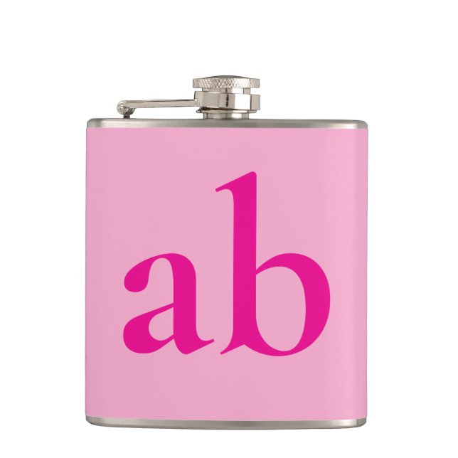 STILVOLLE MODERNE INDIVIDUELLE NAME HEIßPINK HOCHZ FLACHMANN (Vorderseite)