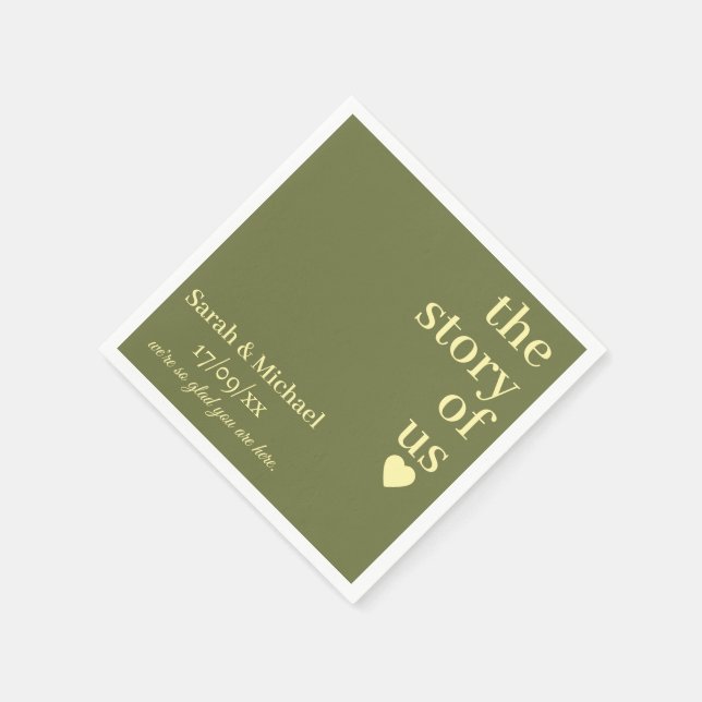 STILVOLLE MODERNE INDIVIDUELLE NAME KLASSISCHE HOC SERVIETTE (Ecke)