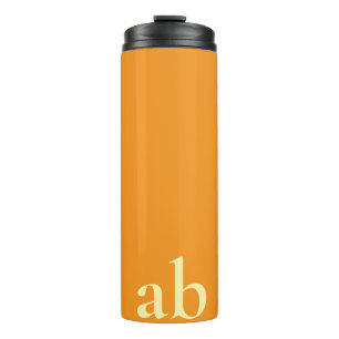 STILVOLLE MODERNE INDIVIDUELLE NAME ORANGE GYM REI THERMOSBECHER