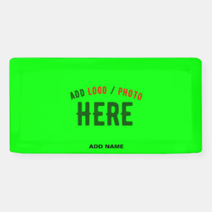 STILVOLLE MODERNE INDIVIDUELLE NEONGRÜNE VERIFIZIE BANNER