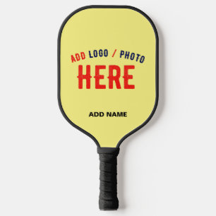 STILVOLLE MODERNE INDIVIDUELLE PASTELLGELBE BESTÄT PICKLEBALL SCHLÄGER